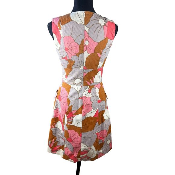 Boden 4L bloom through gloom retro 70’s shift dress Floral Spring Feminine - Picture 2 of 12